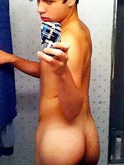 Boy twinks record nude cocks on mobile phones