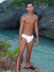 Handsome and horny latin guy demonstrates body