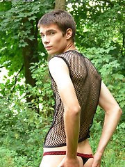 Next door boy Cam cums in the woods