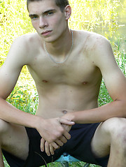 Next door boy Cam cums in the woods