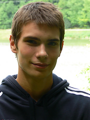 Next door boy Cam cums in the woods