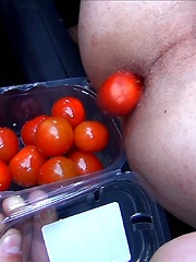 Emo boy ass tasting tomatoes